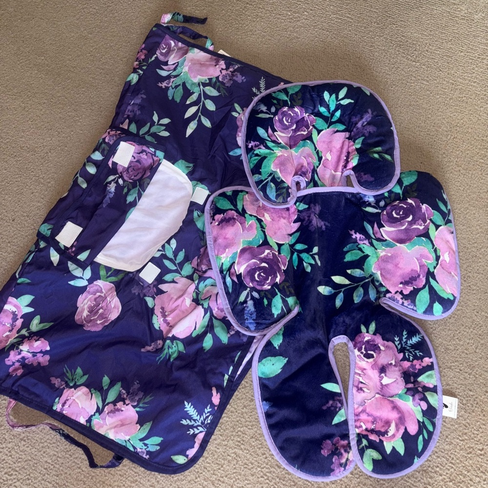 Floral Baby Seat Cushion and Mat Set